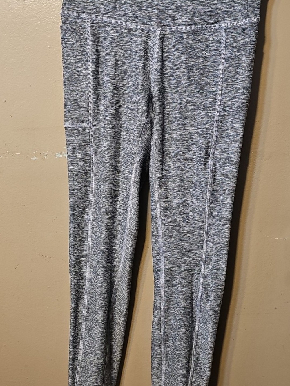 New Balance Light Heather Gray Performance Leggings